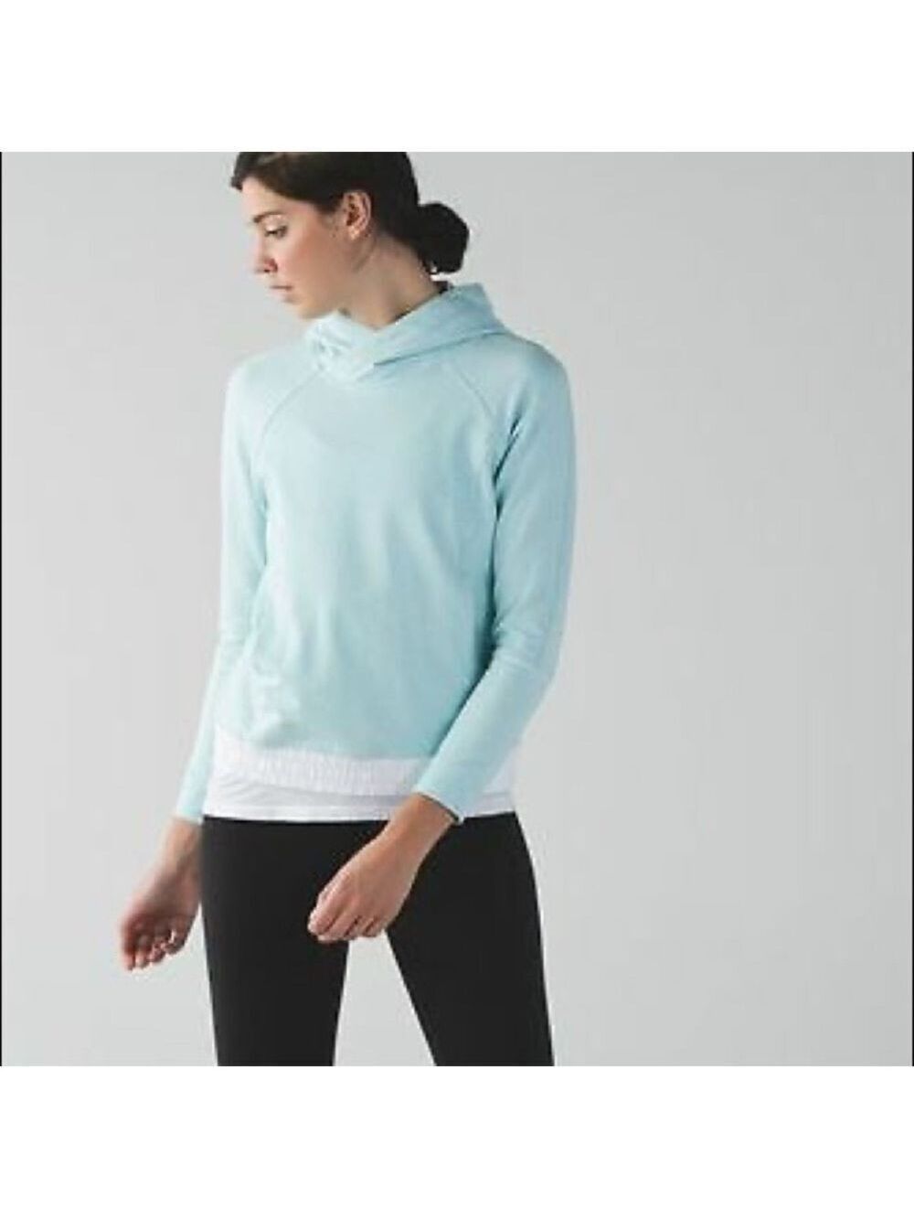 Lululemon Hoodie Women’s Size 8 Tranquil Blue All Good Pullover Sweater